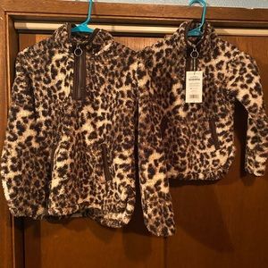 Matching Leopard Jackets light weight fleece